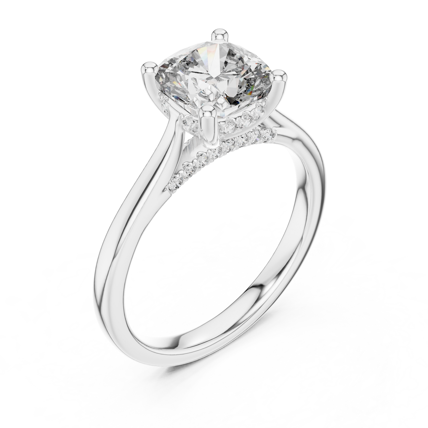 Elowen Cushion Diamond Solitaire Ring