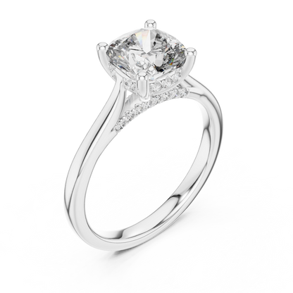 Elowen Cushion Diamond Solitaire Ring
