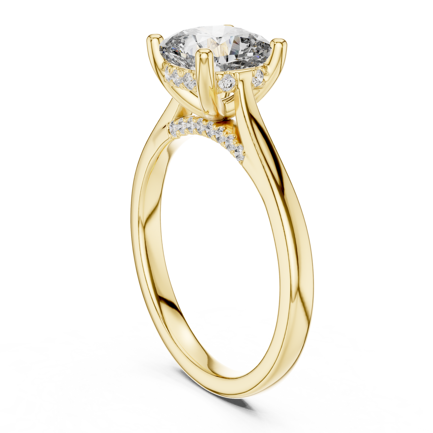 Elowen Cushion Diamond Solitaire Ring