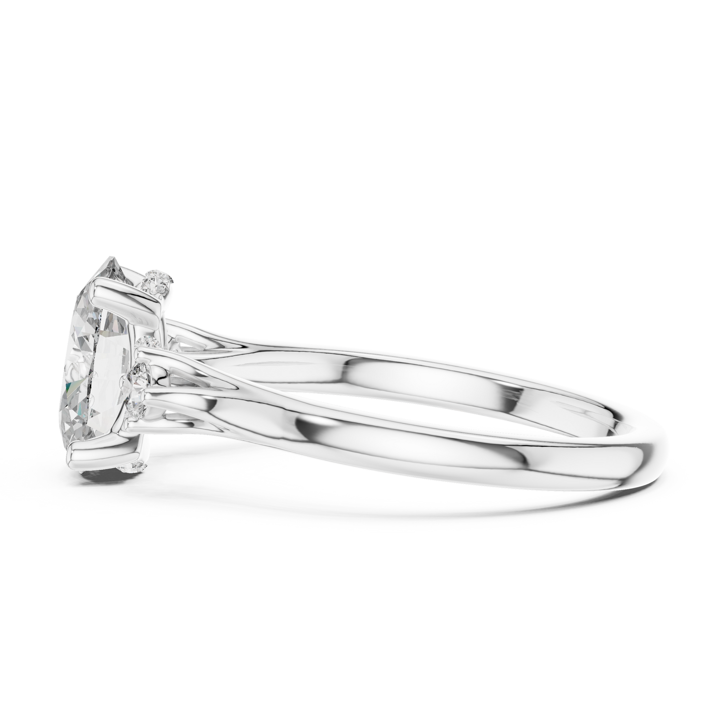 Seraphine Oval Three-Stone Diamond Ring