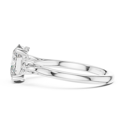 Seraphine Oval Three-Stone Diamond Ring