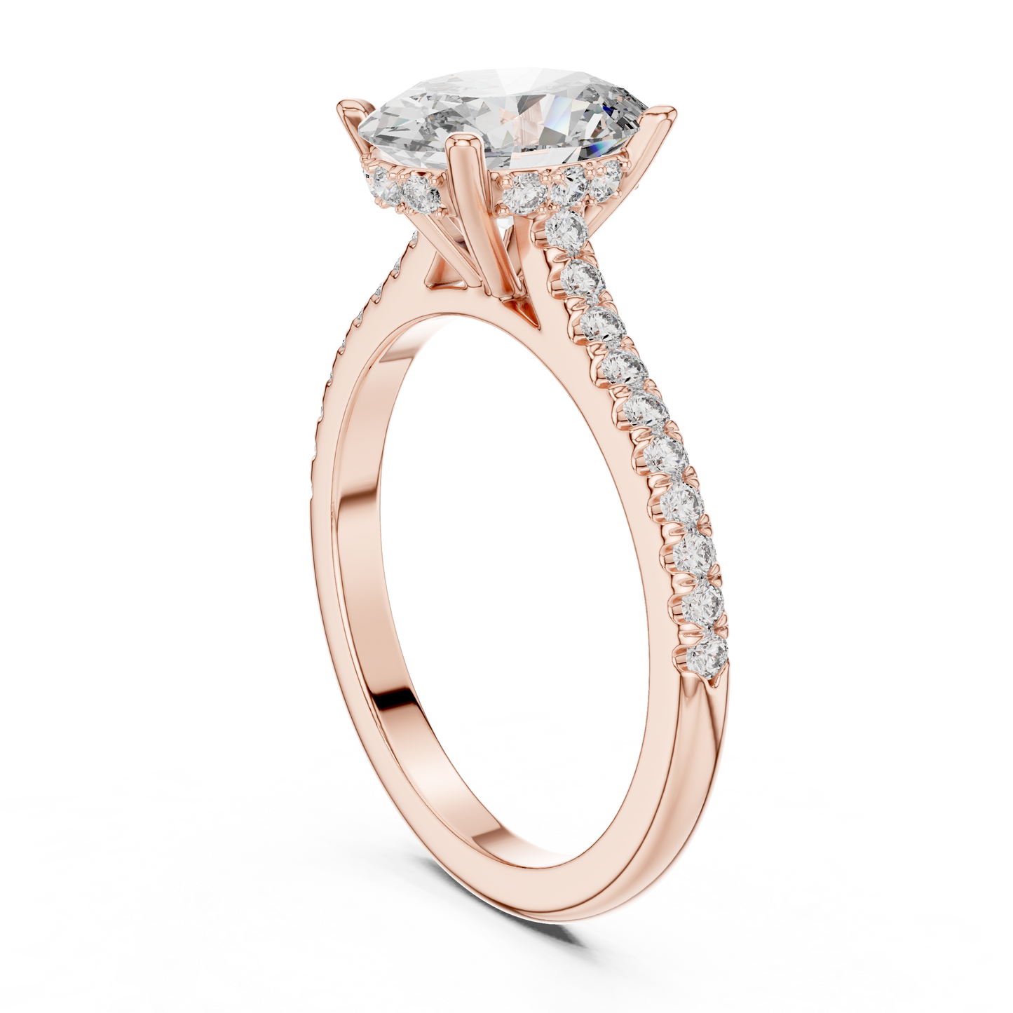 Elara Oval Diamond Pave Ring