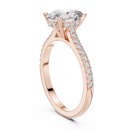 Elara Oval Diamond Pave Ring