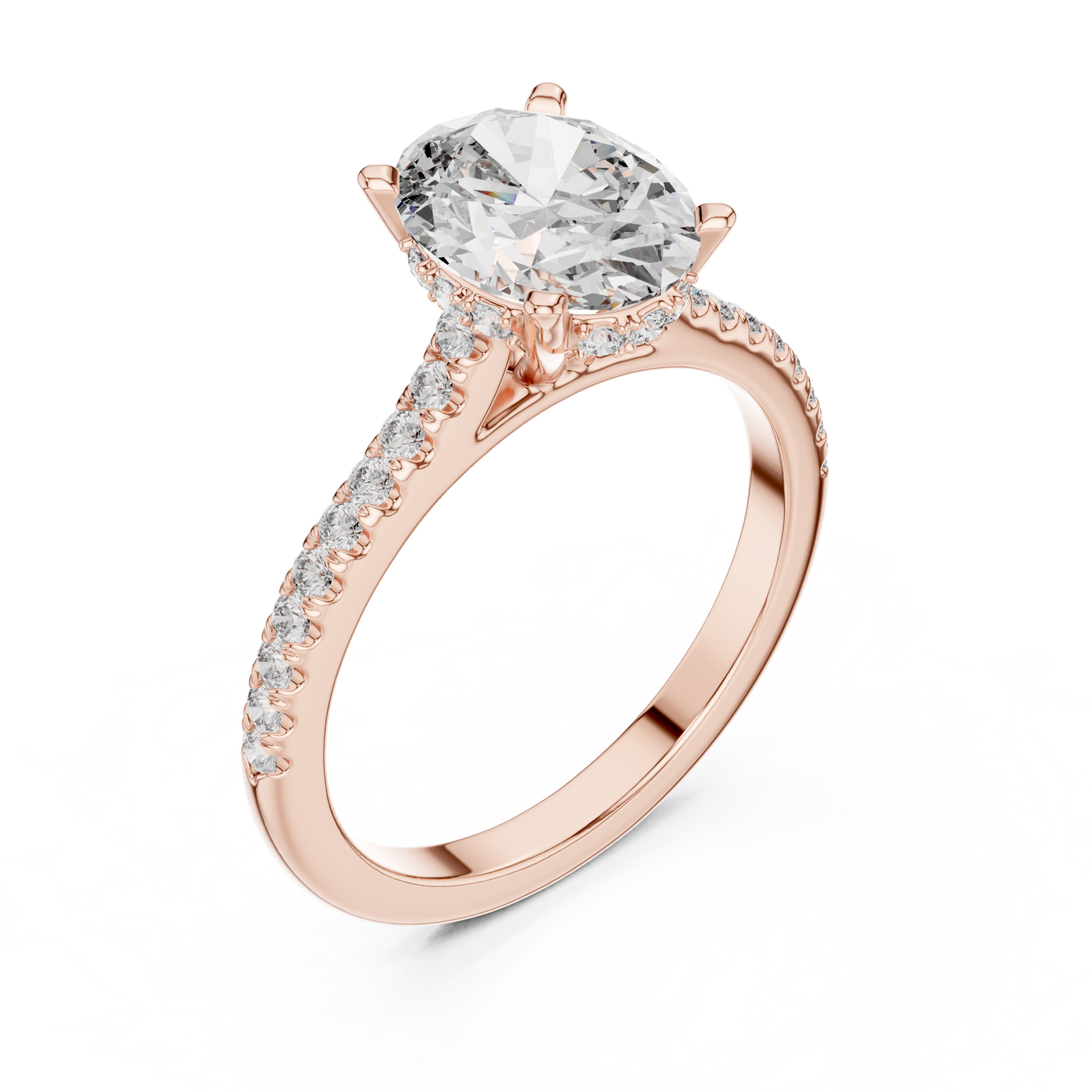 Elara Oval Diamond Pave Ring