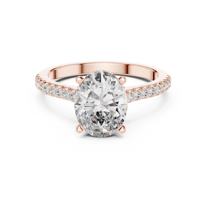 Elara Oval Diamond Pave Ring