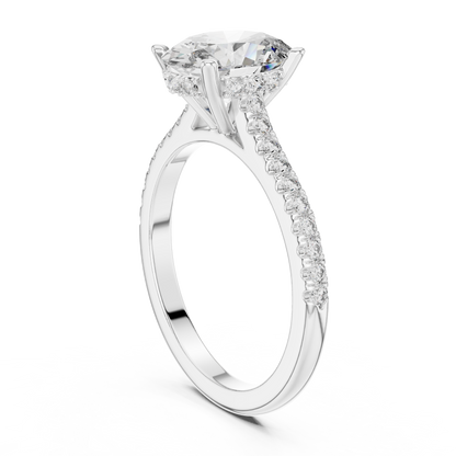 Elara Oval Diamond Pave Ring