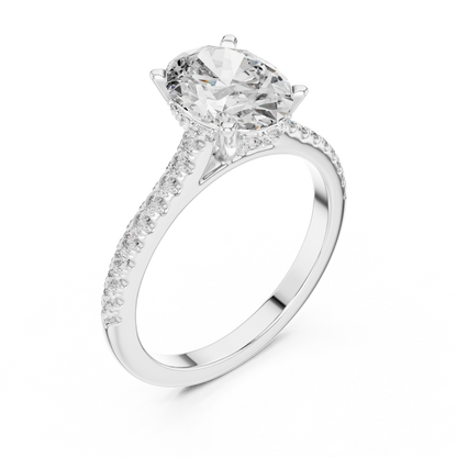 Elara Oval Diamond Pave Ring