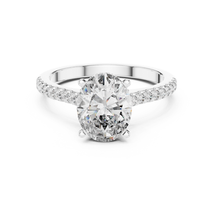 Elara Oval Diamond Pave Ring