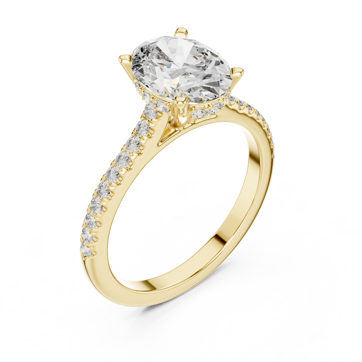 Elara Oval Diamond Pave Ring