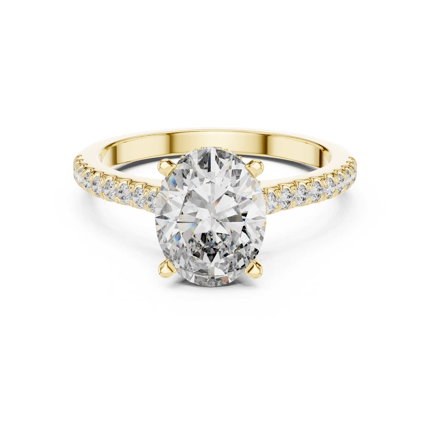 Elara Oval Diamond Pave Ring
