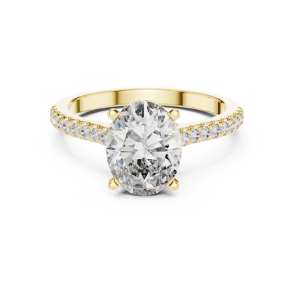 Elara Oval Diamond Pave Ring