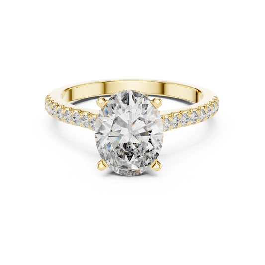 Elara Oval Diamond Pave Ring