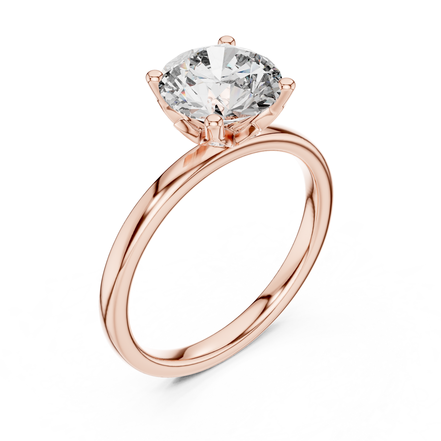 Classic Round Halo Diamond Ring