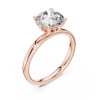 Classic Round Halo Diamond Ring