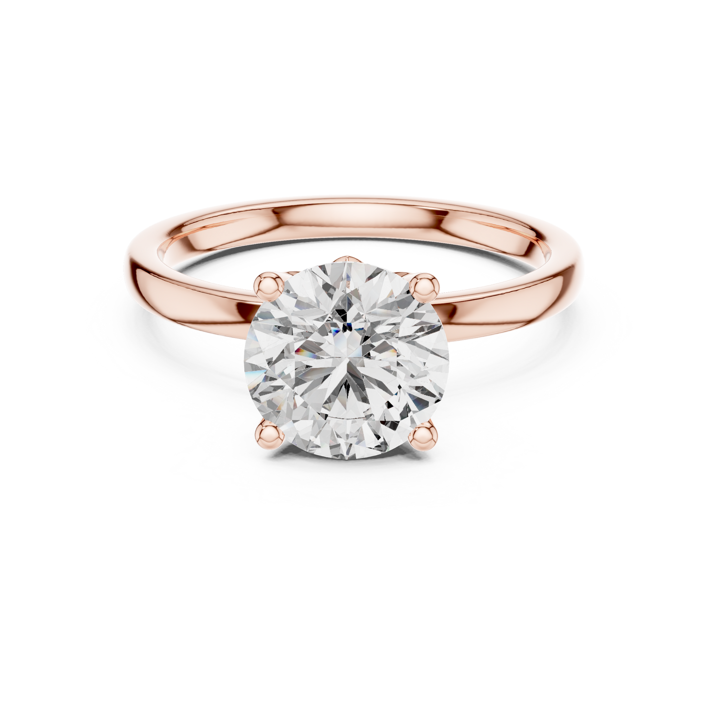 Classic Round Halo Diamond Ring