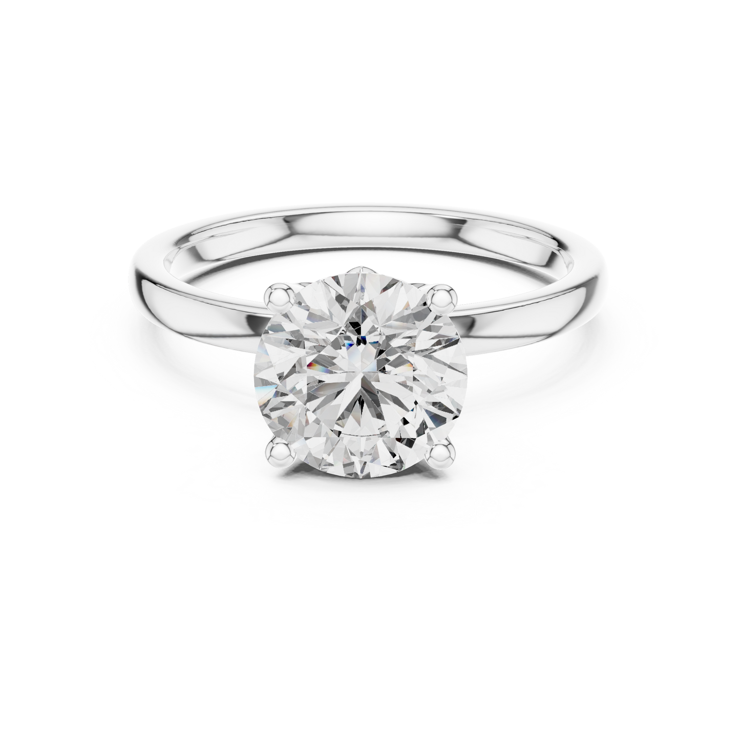Classic Round Halo Diamond Ring