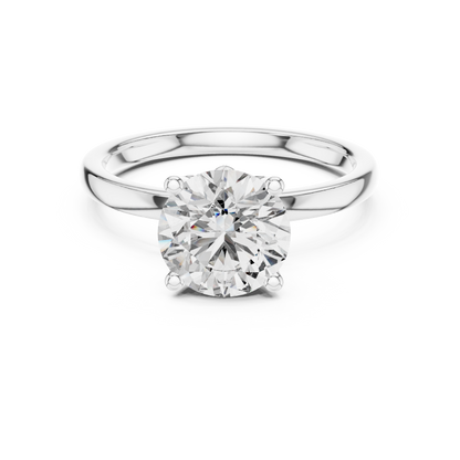 Classic Round Halo Diamond Ring