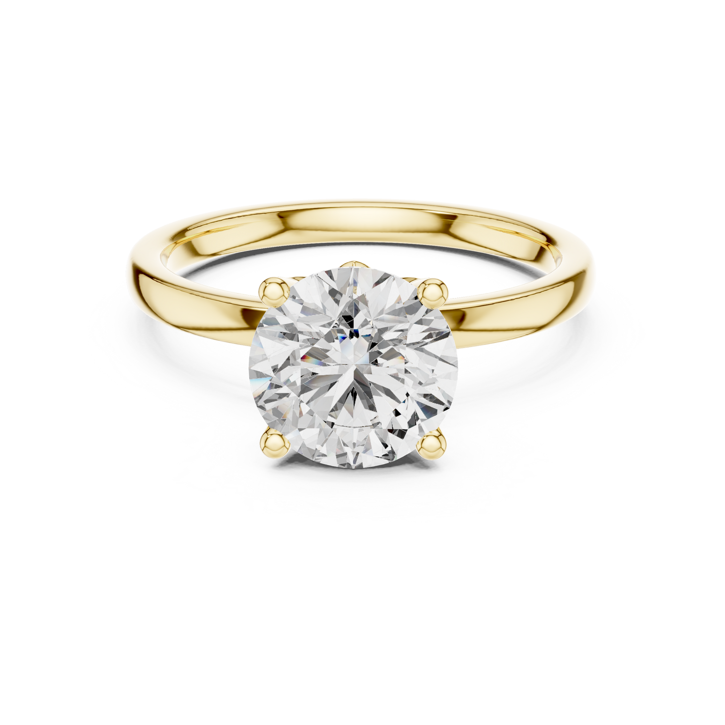 Classic Round Halo Diamond Ring