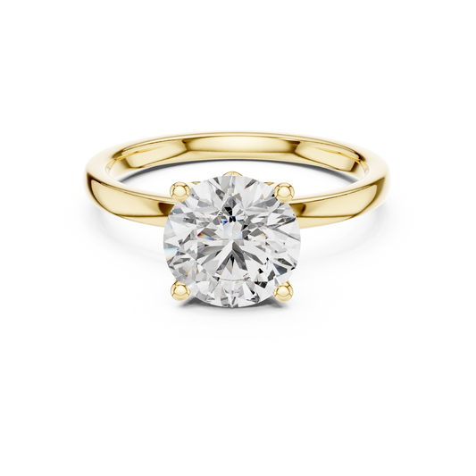 Classic Round Halo Diamond Ring