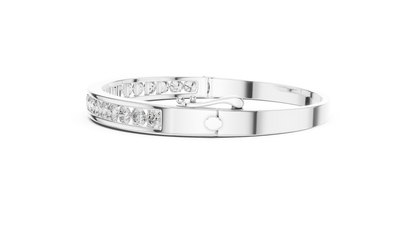 Round Brilliant Cut Diamond Bracelet – Channel Setting