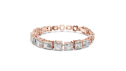 Mixed-Cut Radiant & Emerald Diamond Bracelet