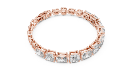 Mixed-Cut Radiant & Emerald Diamond Bracelet