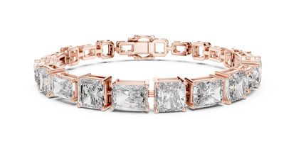 Mixed-Cut Radiant & Emerald Diamond Bracelet
