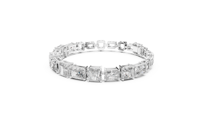 Mixed-Cut Radiant & Emerald Diamond Bracelet