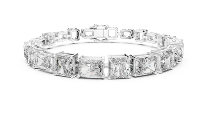 Mixed-Cut Radiant & Emerald Diamond Bracelet