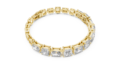 Mixed-Cut Radiant & Emerald Diamond Bracelet