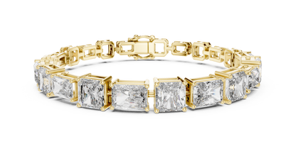 Mixed-Cut Radiant & Emerald Diamond Bracelet