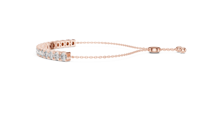 Round Diamond Flexible Tennis Bracelet