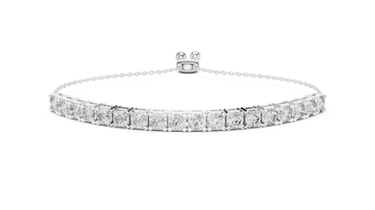 Round Diamond Flexible Tennis Bracelet