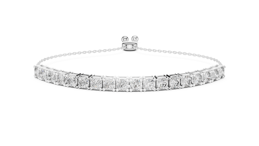 Round Diamond Flexible Tennis Bracelet