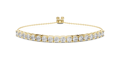 Round Diamond Flexible Tennis Bracelet
