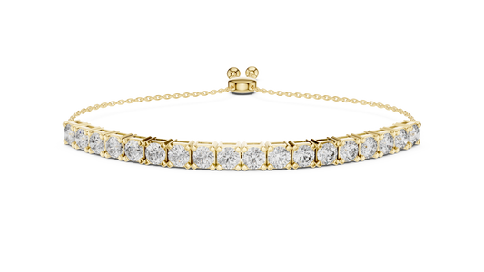 Round Diamond Flexible Tennis Bracelet
