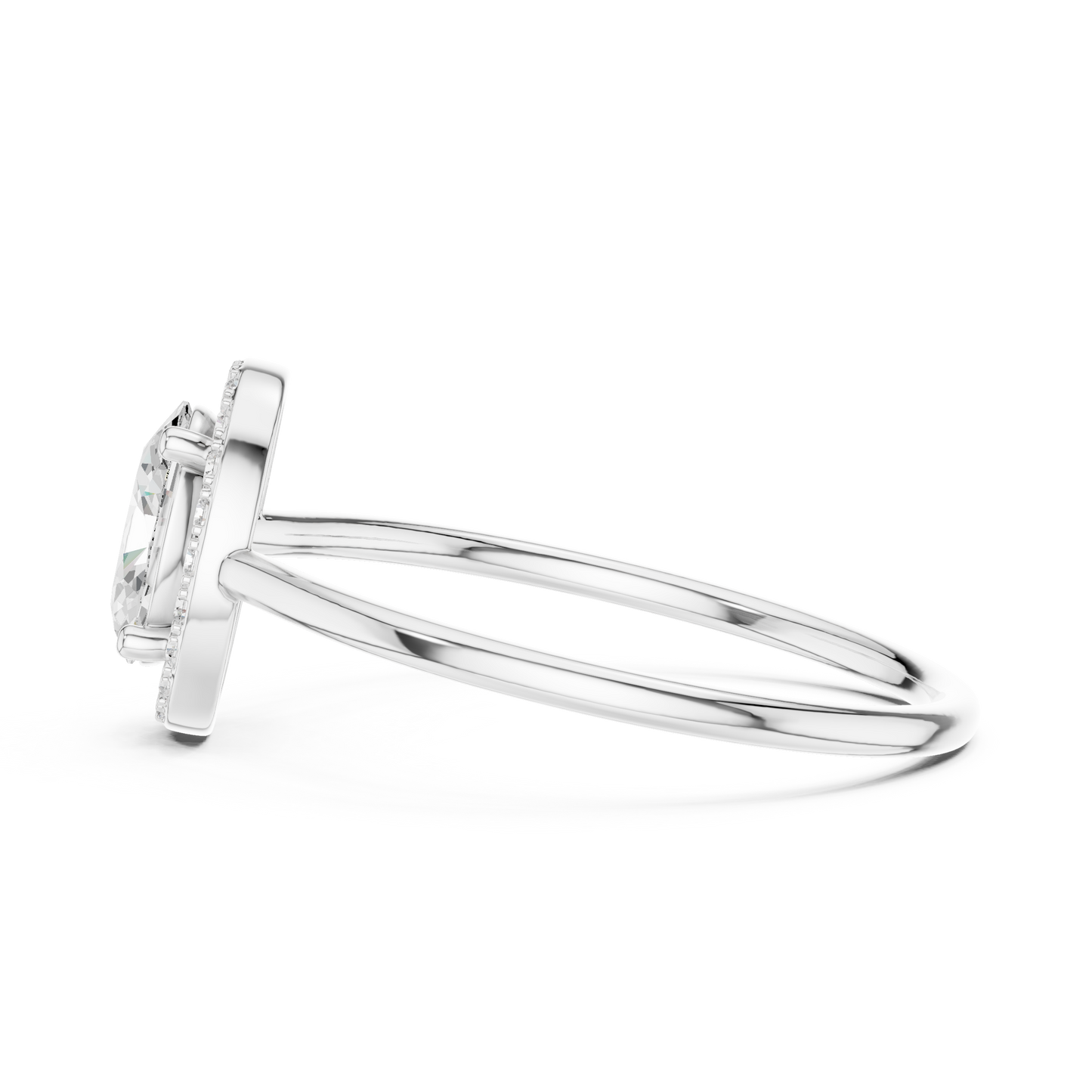 Oval Halo Diamond Engagement Ring