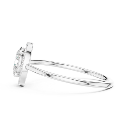 Oval Halo Diamond Engagement Ring