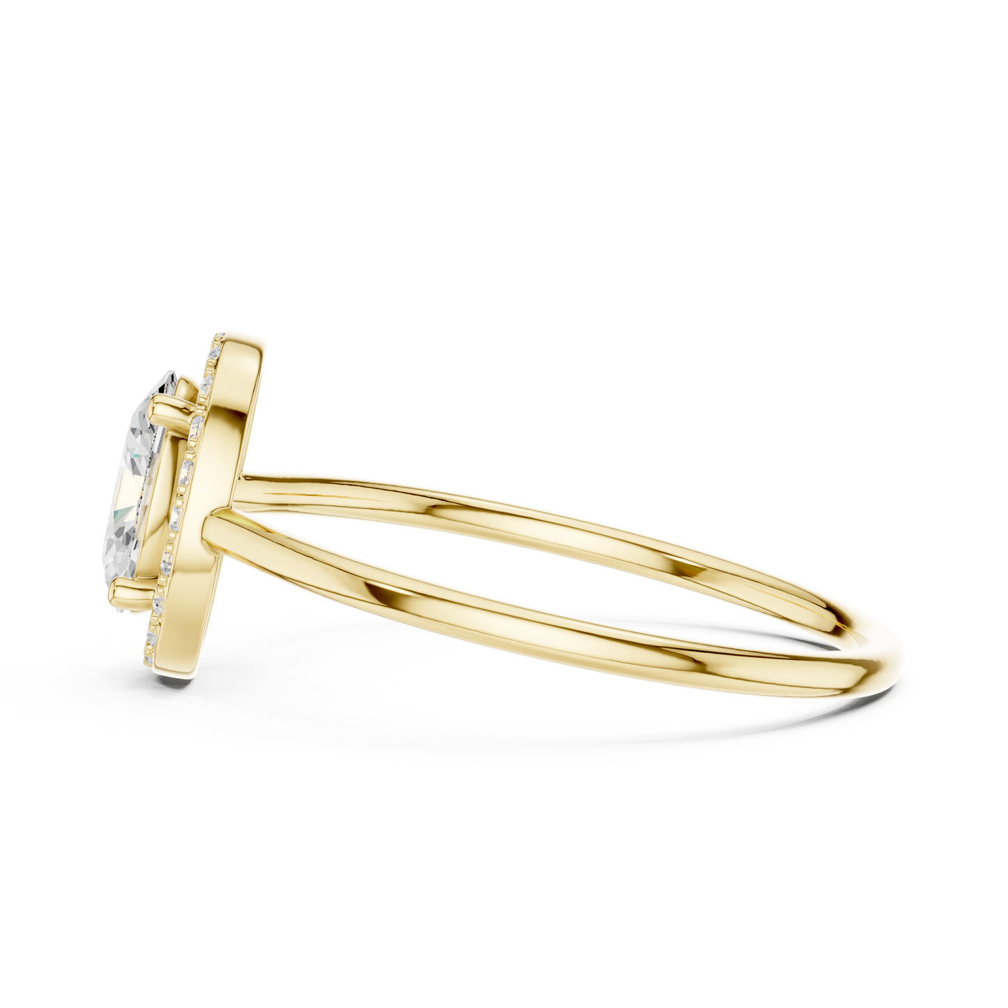 Oval Halo Diamond Engagement Ring