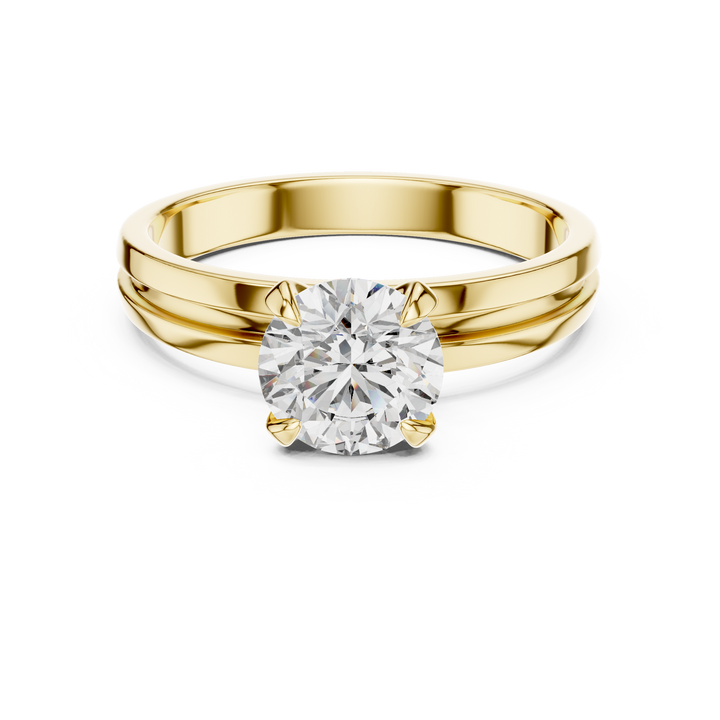 Split Shank Solitaire Engagement Ring