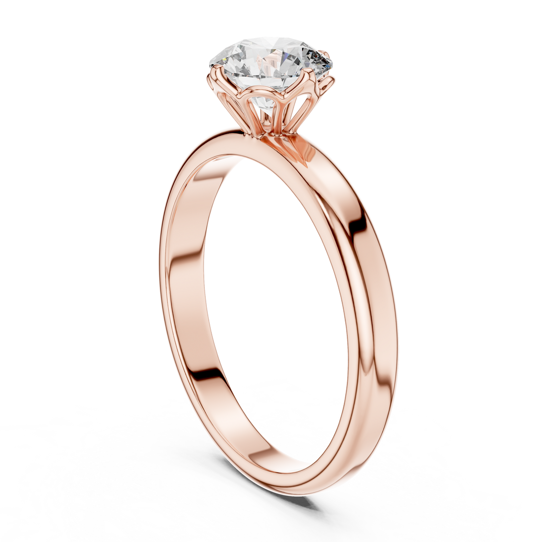 Classic Comfort-Fit Solitaire Ring