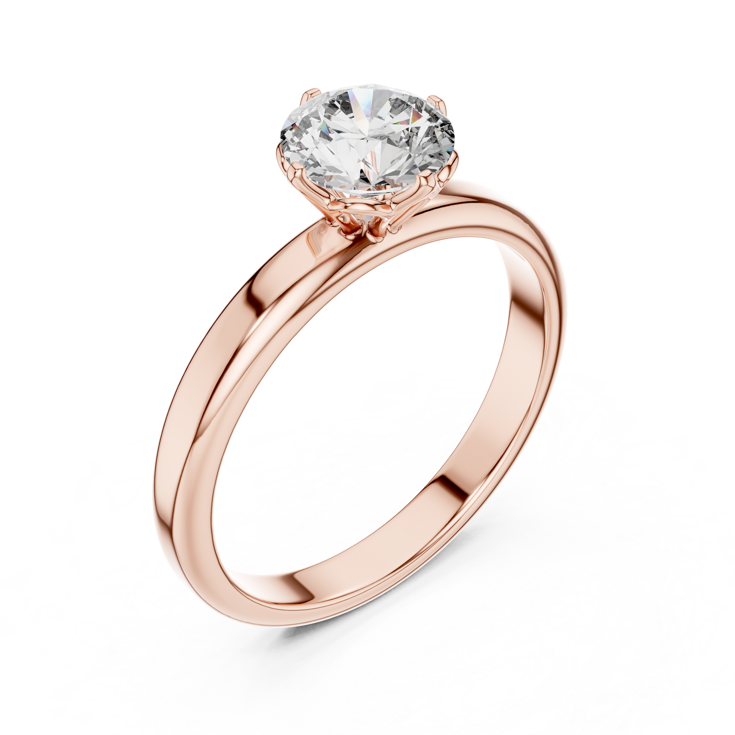 Classic Comfort-Fit Solitaire Ring