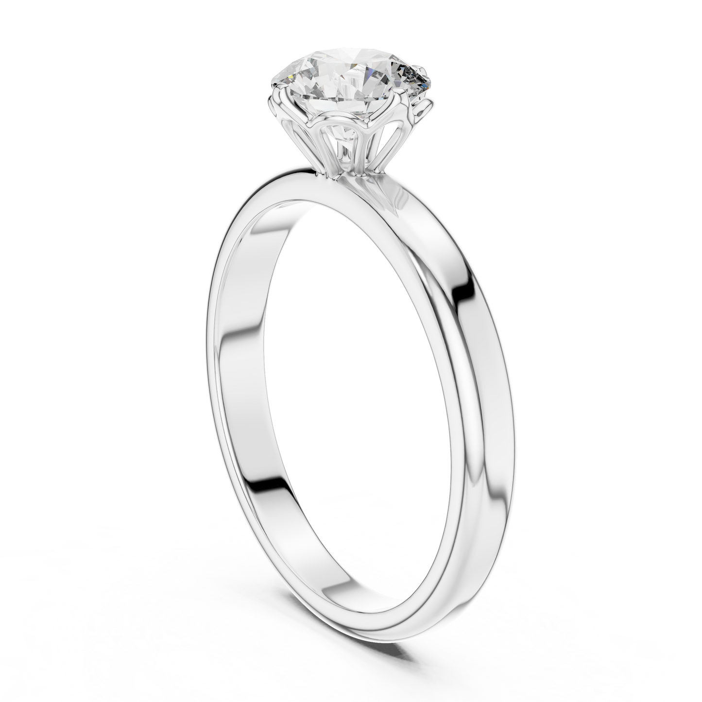 Classic Comfort-Fit Solitaire Ring