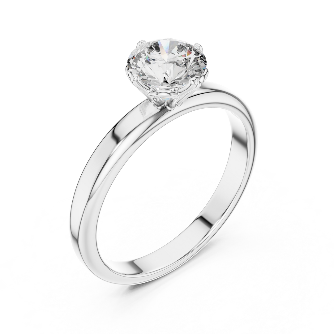 Classic Comfort-Fit Solitaire Ring