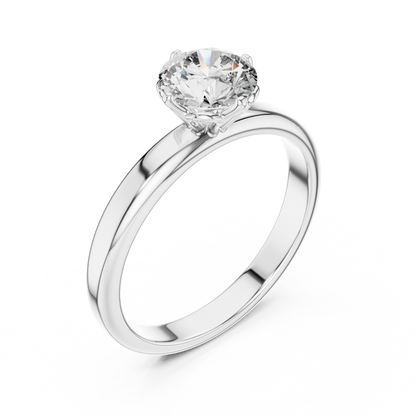Classic Comfort-Fit Solitaire Ring