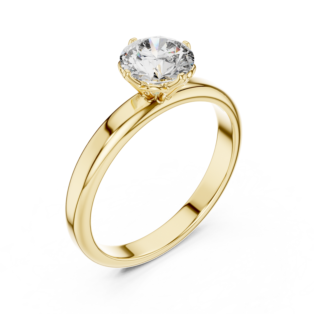 Classic Comfort-Fit Solitaire Ring