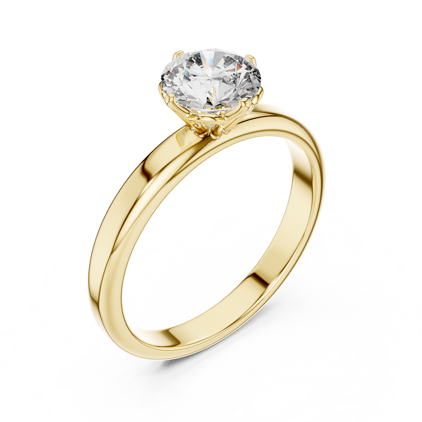 Classic Comfort-Fit Solitaire Ring