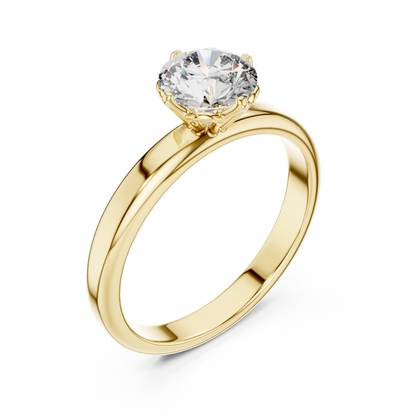 Classic Comfort-Fit Solitaire Ring