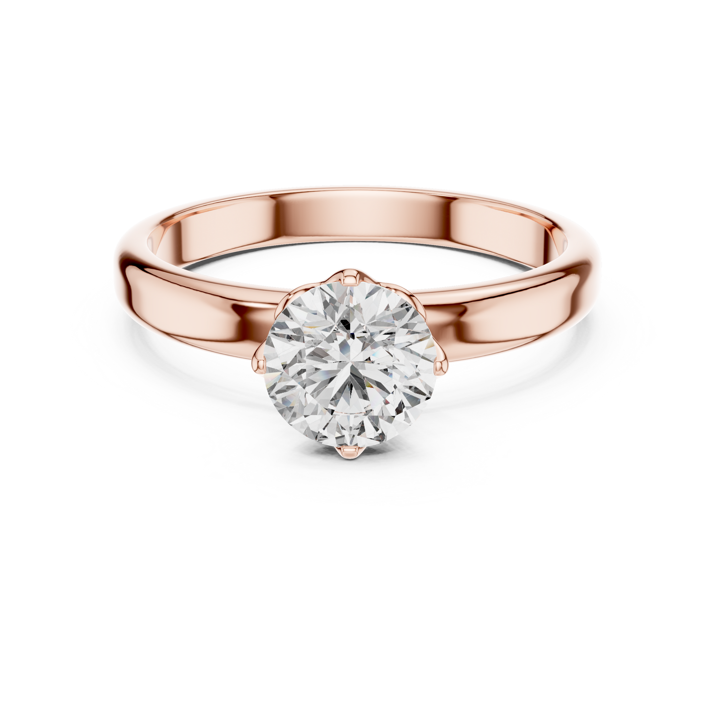 Classic Comfort-Fit Solitaire Ring