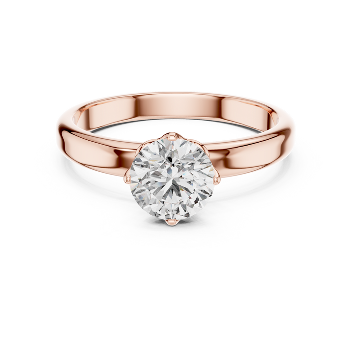 Classic Comfort-Fit Solitaire Ring